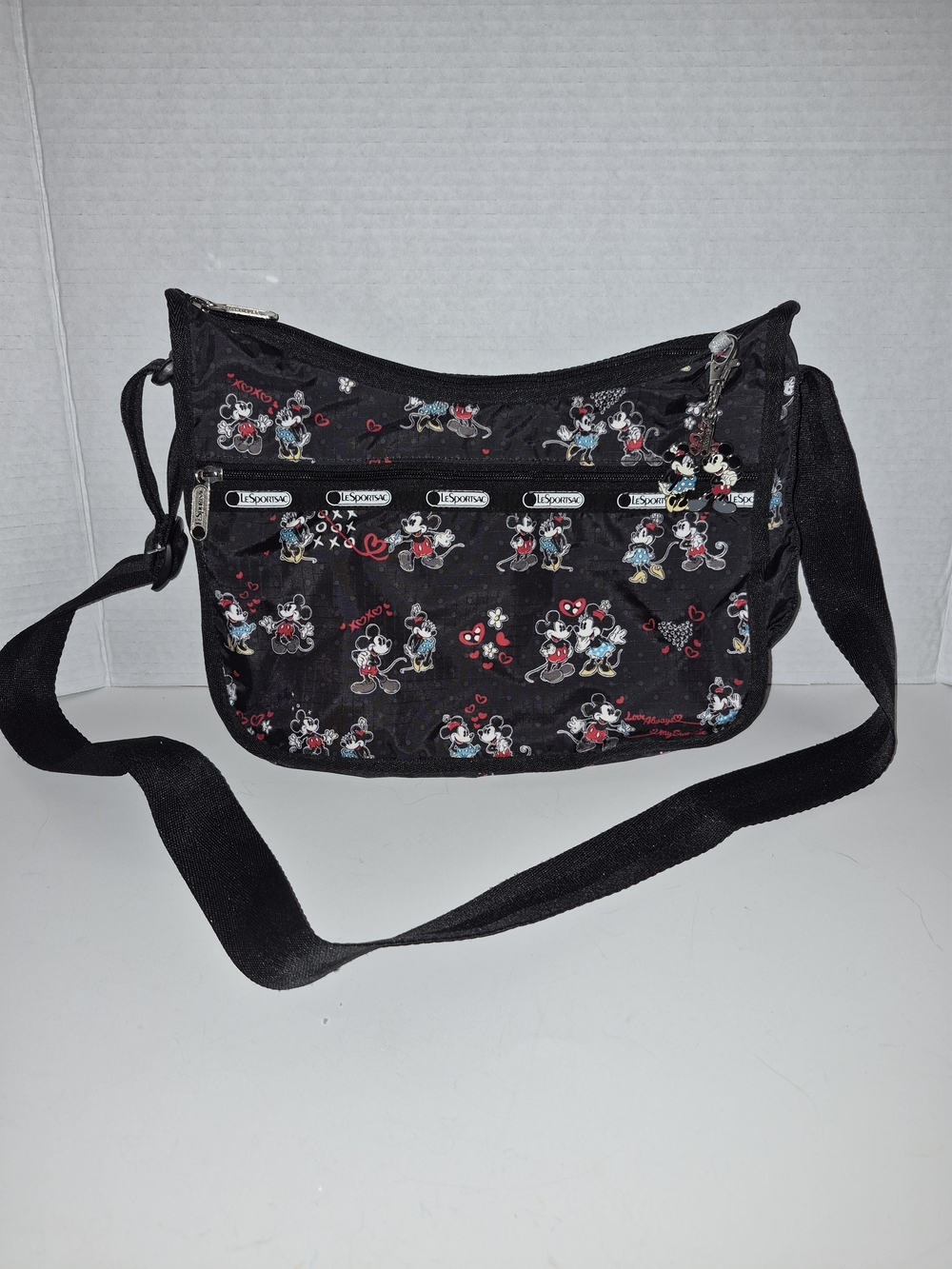 LeSportsac Disney Mickey Loves Minnie classic hobo crossbody bag